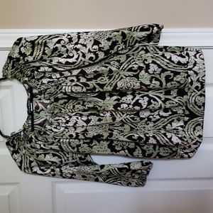 Green black top in size small